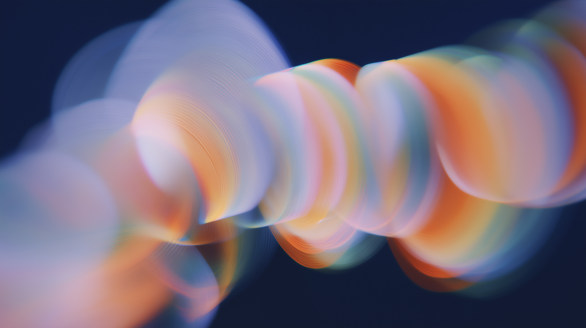 Abstract light wave pattern representing connected commercial systems and AI-driven coordination across teams.